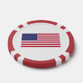 米国国旗 ポーカーチップ (シングル)