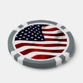 米国国旗 ポーカーチップ (シングル)
