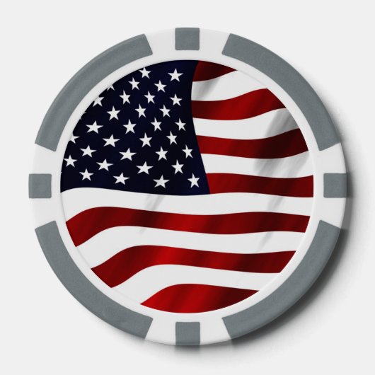 米国国旗 ポーカーチップ (正面)