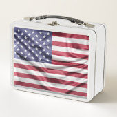 米国国旗 メタルランチボックス (正面)