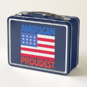 米国国旗 メタルランチボックス (裏面)