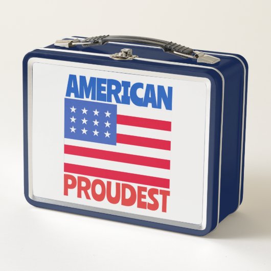 米国国旗 メタルランチボックス (正面)