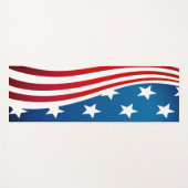 米国国旗 ヨガマット (正面(横))