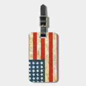 米国国旗 ラゲッジタグ (正面縦)