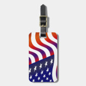米国国旗 ラゲッジタグ (正面縦)