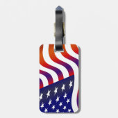 米国国旗 ラゲッジタグ (裏面縦)