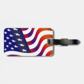 米国国旗 ラゲッジタグ (裏面横)