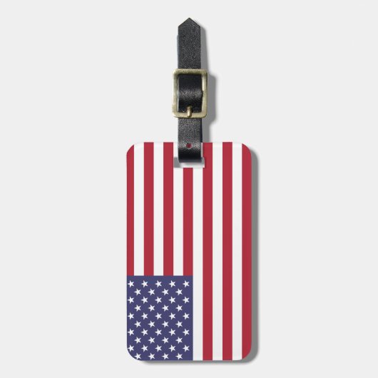 米国国旗 ラゲッジタグ (正面縦)