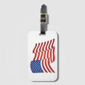 米国国旗 ラゲッジタグ (正面縦)