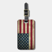米国国旗 ラゲッジタグ (正面縦)