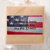 米国国旗 ラベル (インサイチュ)