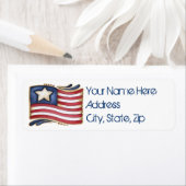 米国国旗 ラベル (インサイチュ)