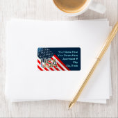 米国国旗 ラベル (インサイチュ)