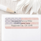 米国国旗 ラベル (インサイチュ)