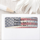 米国国旗 ラベル (インサイチュ)