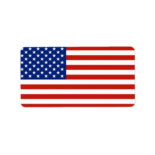 米国国旗 ラベル (正面)