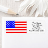 米国国旗 ラベル (インサイチュ)