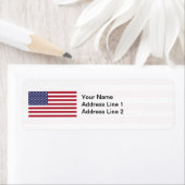 米国国旗 ラベル (インサイチュ)