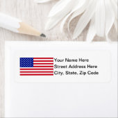 米国国旗 ラベル (インサイチュ)