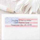 米国国旗 ラベル (インサイチュ)