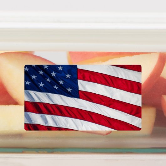 米国国旗 ラベル (貼付)