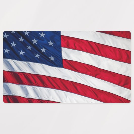 米国国旗 ラベル (デザイン1)