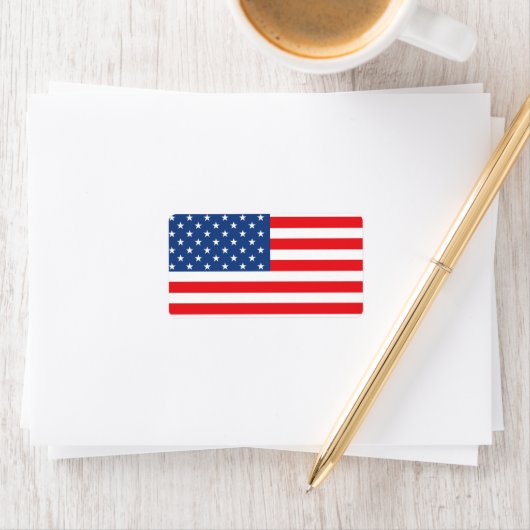 米国国旗 ラベル (インサイチュ)