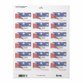 米国国旗 ラベル (フルシート)