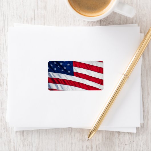 米国国旗 ラベル (インサイチュ)