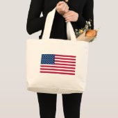 米国国旗 ラージトートバッグ (正面(商品))
