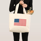 米国国旗 ラージトートバッグ (正面(商品))
