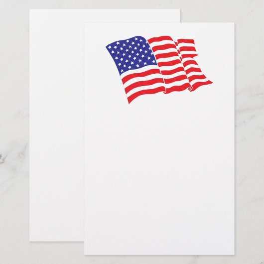 米国国旗 便箋 (正面/裏面)