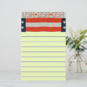 米国国旗 便箋 (スタンド正面)