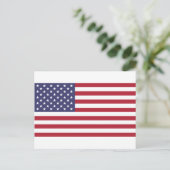米国国旗、全体、または詳細表示 ポストカード (スタンド正面)