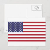 米国国旗、全体、または詳細表示 ポストカード (正面/裏面)