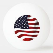 米国国旗 卓球ボール (裏面)