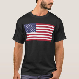 米国国旗(単語をもし追加する) Tシャツ