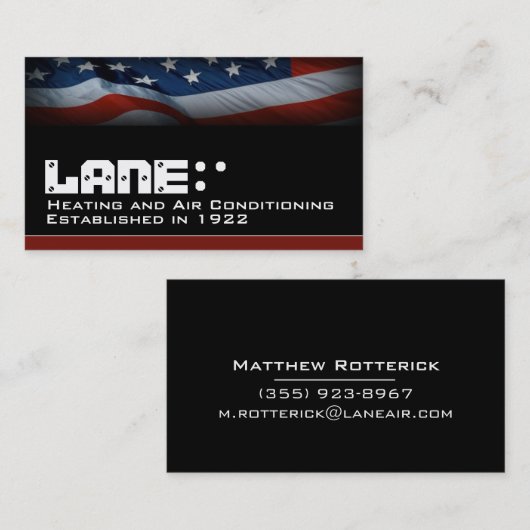 米国国旗 名刺 (正面/裏面)