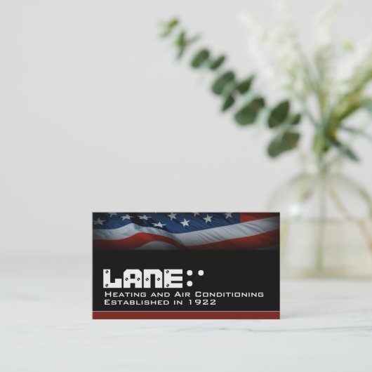 米国国旗 名刺 (スタンド正面)