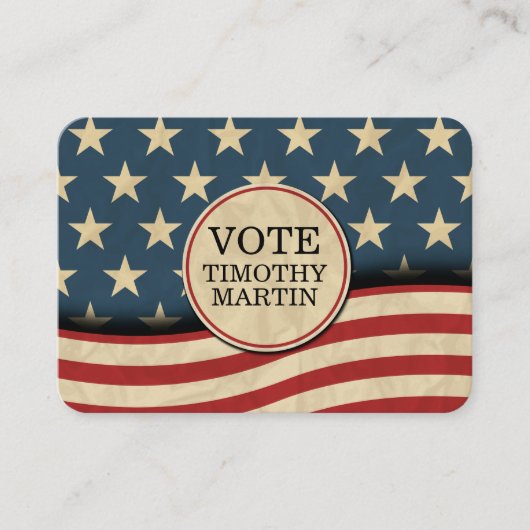 米国国旗 名刺 (正面)