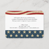 米国国旗 名刺 (裏面)