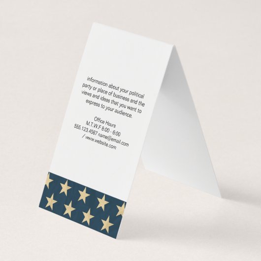 米国国旗 名刺 (裏面)