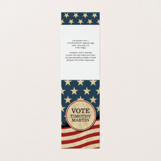 米国国旗 名刺 (外部フラット)