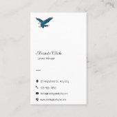 米国国旗 名刺 (裏面)