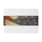 米国国旗 招待状ベリーバンド (裏面例)