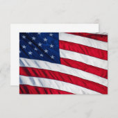 米国国旗 招待状 (正面/裏面)