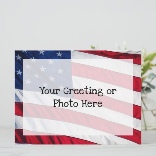 米国国旗 招待状 (スタンド正面)