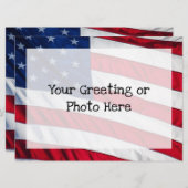 米国国旗 招待状 (正面/裏面)