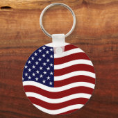 米国国旗/星とストライプ キーホルダー (正面)