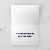 米国国旗、星とストライプ、バイク、バイク カード (内部)